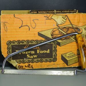 1950s Hostess Frozen Food Saw Bakelite Handle Original Box Vintage Kitchen Decor